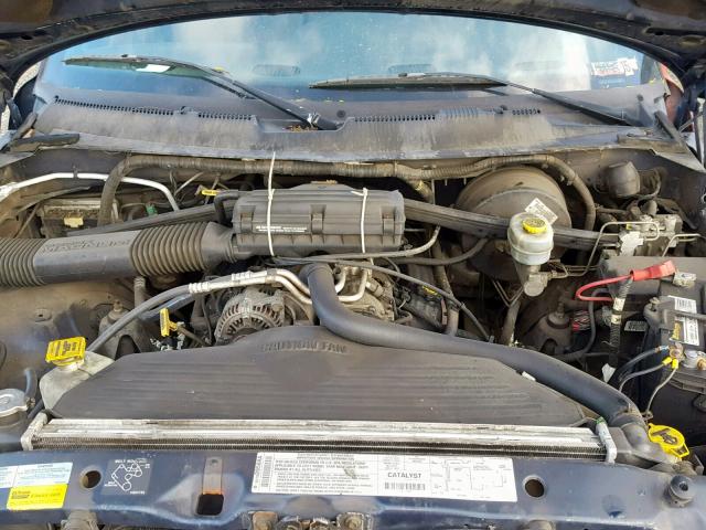 3B7HF13Y81M517828 - 2001 DODGE RAM 1500 BLUE photo 7