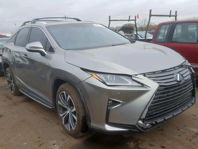 2T2BGMCA3HC012320 - 2017 LEXUS RX 450H SILVER photo 1