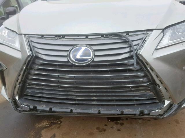 2T2BGMCA3HC012320 - 2017 LEXUS RX 450H SILVER photo 9