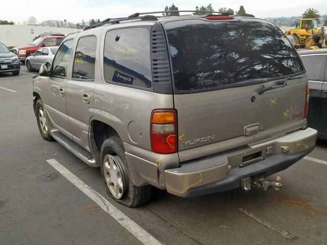 1GKEK63U51J231493 - 2001 GMC DENALI TAN photo 3