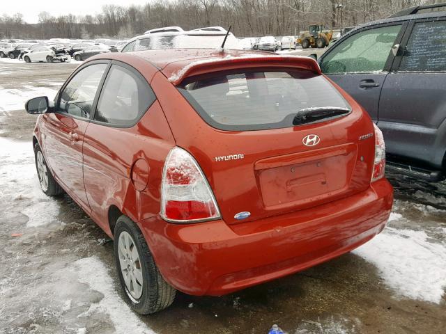 KMHCM3AC3AU184576 - 2010 HYUNDAI ACCENT BLU ORANGE photo 3