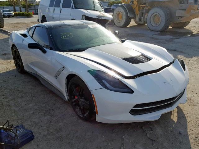 1G1YB2D77G5118505 - 2016 CHEVROLET CORVETTE S WHITE photo 1