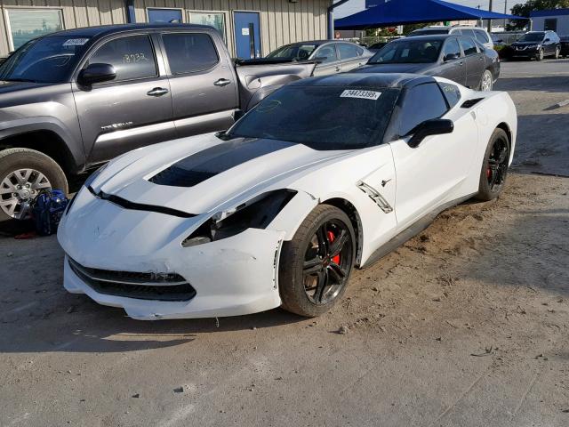 1G1YB2D77G5118505 - 2016 CHEVROLET CORVETTE S WHITE photo 2