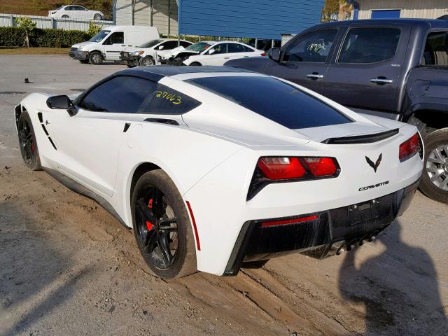 1G1YB2D77G5118505 - 2016 CHEVROLET CORVETTE S WHITE photo 3