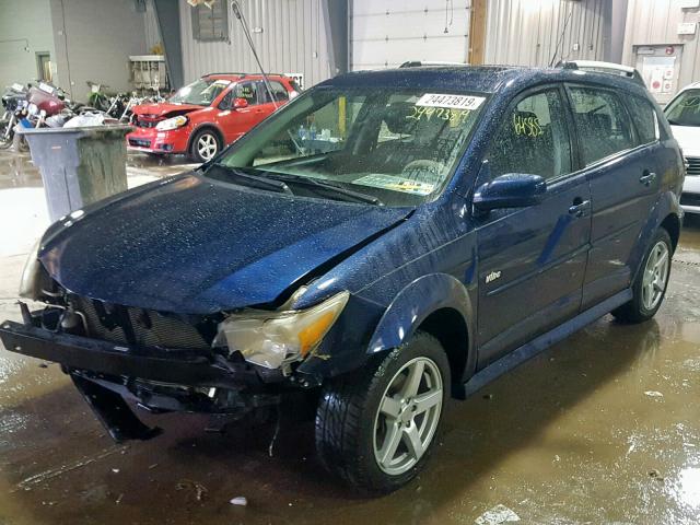 5Y2SM65826Z408227 - 2006 PONTIAC VIBE BLUE photo 2