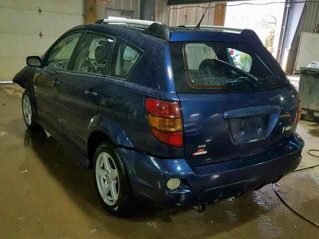 5Y2SM65826Z408227 - 2006 PONTIAC VIBE BLUE photo 3