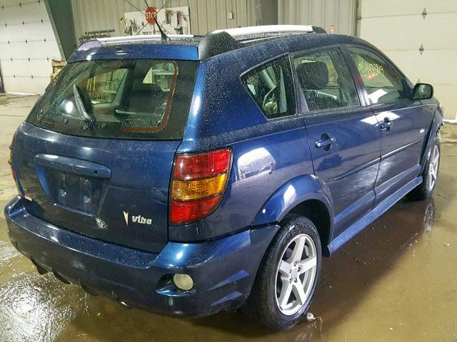 5Y2SM65826Z408227 - 2006 PONTIAC VIBE BLUE photo 4