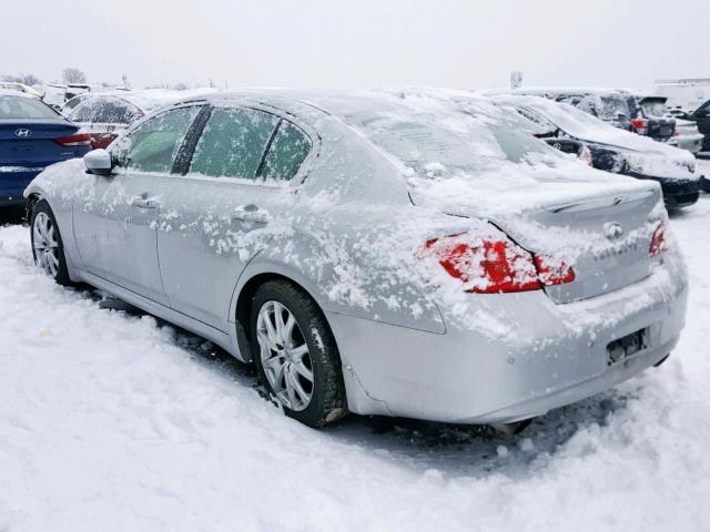 JN1CV6AR9AM453741 - 2010 INFINITI G37 SILVER photo 3