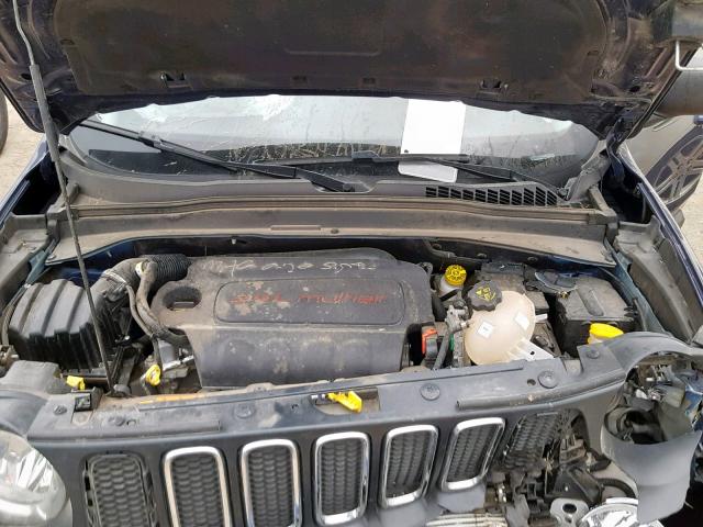 ZACCJAAB1HPF71406 - 2017 JEEP RENEGADE S PURPLE photo 7