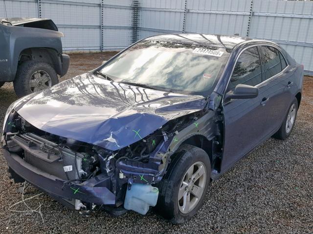 1G11B5SLXFF337129 - 2015 CHEVROLET MALIBU LS BLUE photo 2
