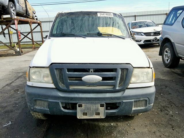 1FTYR11U27PA06173 - 2007 FORD RANGER WHITE photo 9