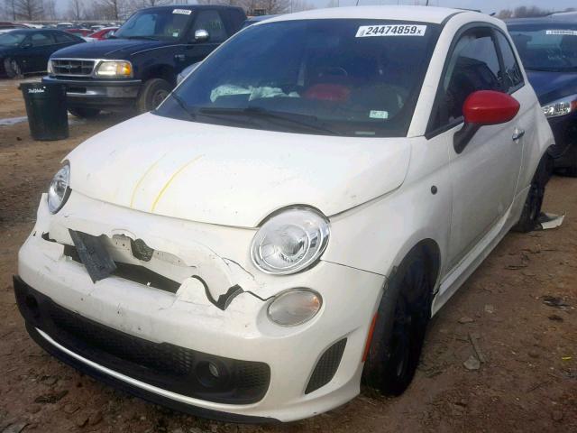 3C3CFFFH2DT607669 - 2013 FIAT 500 ABARTH WHITE photo 2