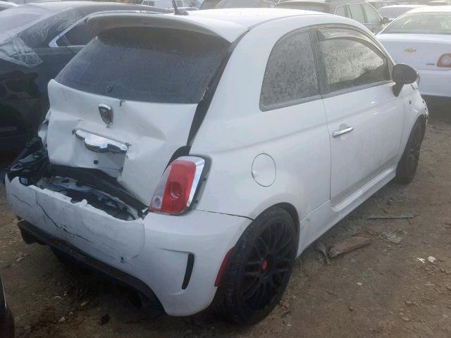 3C3CFFFH2DT607669 - 2013 FIAT 500 ABARTH WHITE photo 4