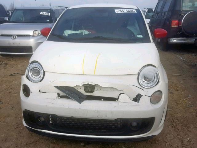 3C3CFFFH2DT607669 - 2013 FIAT 500 ABARTH WHITE photo 7