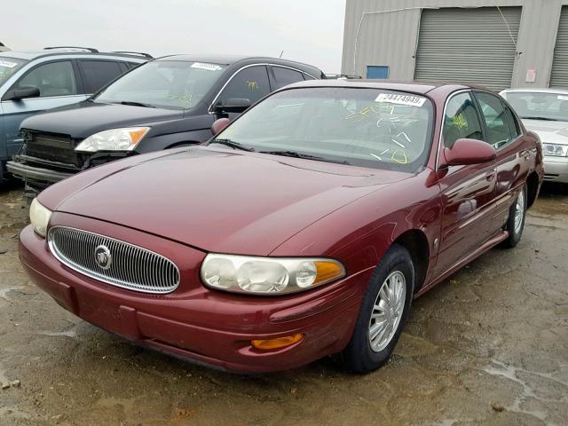 1G4HP54K924227637 - 2002 BUICK LESABRE CU MAROON photo 2