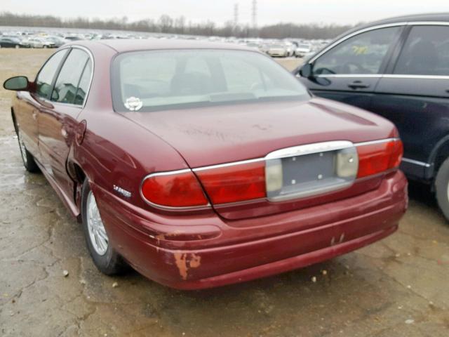 1G4HP54K924227637 - 2002 BUICK LESABRE CU MAROON photo 3