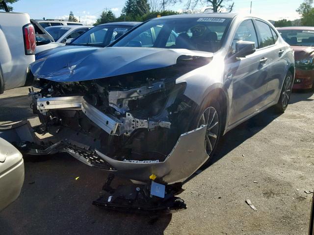 19UUB1F32JA007614 - 2018 ACURA TLX SILVER photo 2