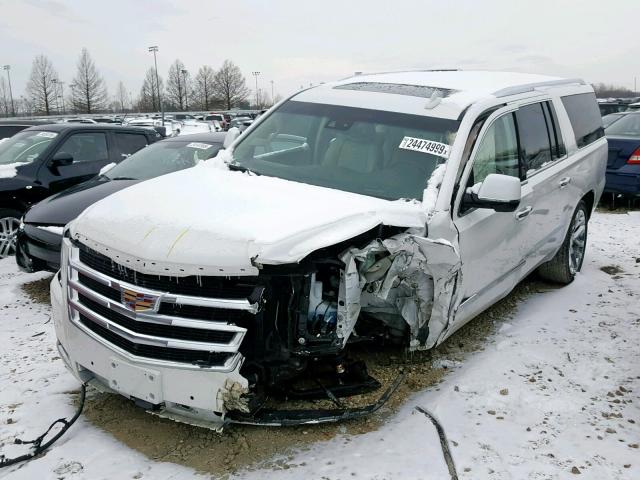 1GYS4JKJ4HR287935 - 2017 CADILLAC ESCALADE E WHITE photo 2