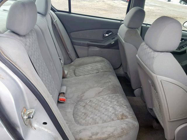 1G1ZT54885F173709 - 2005 CHEVROLET MALIBU LS Gümüş foto 6