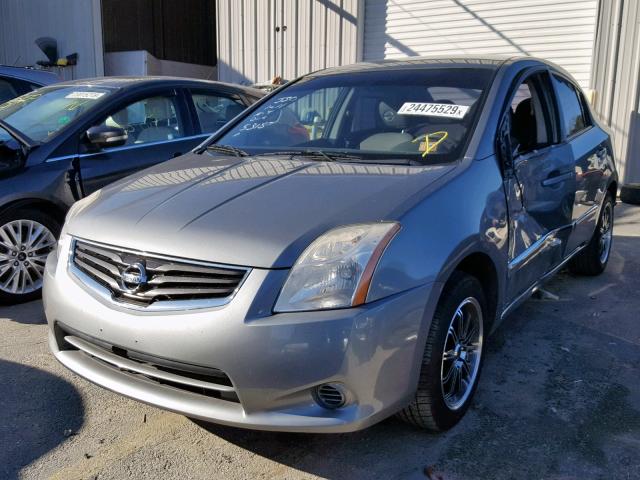 3N1AB6AP0CL725315 - 2012 NISSAN SENTRA 2.0 GRAY photo 2