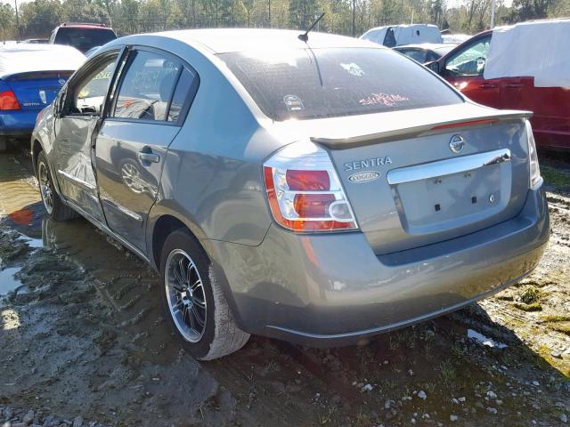 3N1AB6AP0CL725315 - 2012 NISSAN SENTRA 2.0 GRAY photo 3