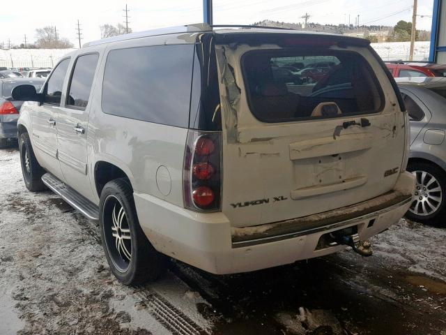 1GKFK66837J165781 - 2007 GMC YUKON XL D WHITE photo 3