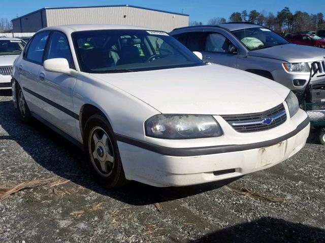 2G1WF52K549202843 - 2004 CHEVROLET IMPALA WHITE photo 1