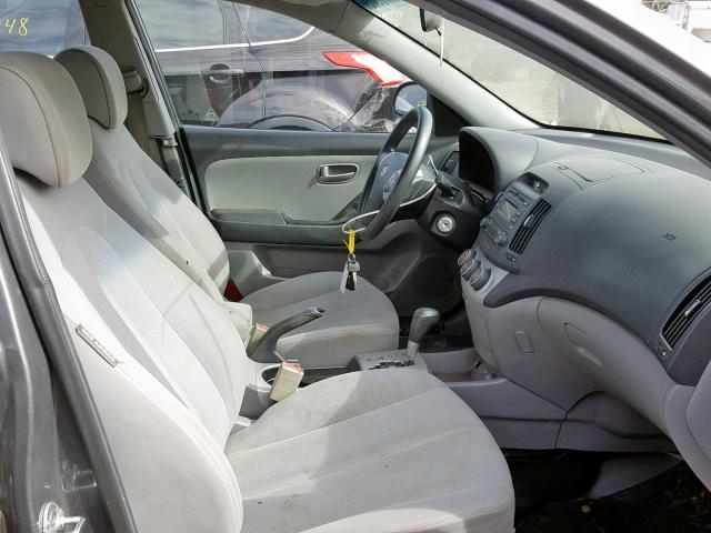 KMHDU46D18U303036 - 2008 HYUNDAI ELANTRA GL GRAY photo 5