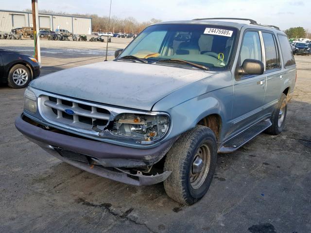 1FMDU34X7TZB79714 - 1996 FORD EXPLORER BLUE photo 2