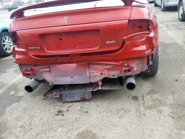 6G2VX12U26L564335 - 2006 PONTIAC GTO RED photo 9