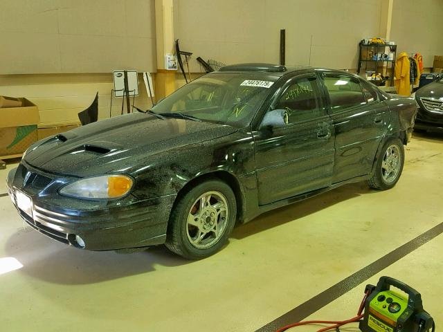 1G2NW52E44C107345 - 2004 PONTIAC GRAND AM G BLACK photo 2