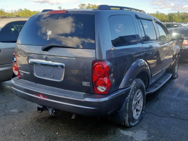 1D8HB58D74F130251 - 2004 DODGE DURANGO LI GRAY photo 4