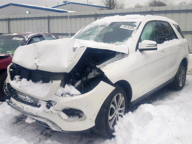 4JGDA5HB7GA719344 - 2016 MERCEDES-BENZ GLE 350 4M WHITE photo 2