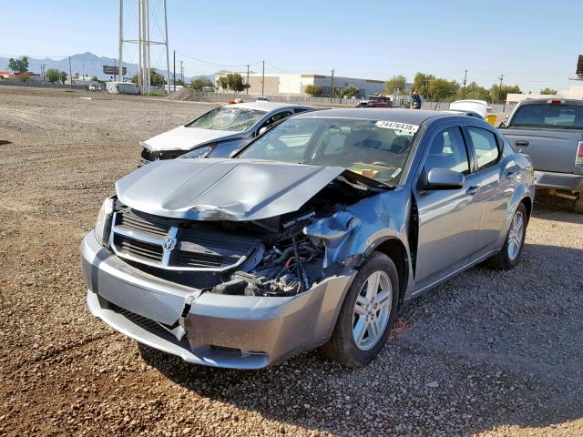 1B3CC1FB6AN205038 - 2010 DODGE AVENGER EX SILVER photo 2