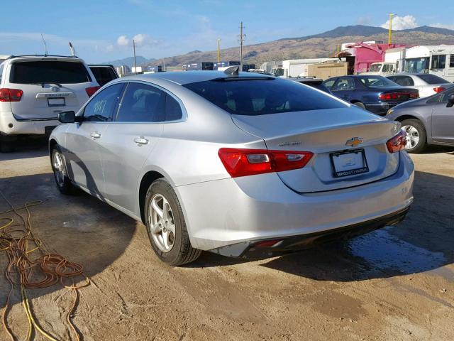 1G1ZB5ST7HF120272 - 2017 CHEVROLET MALIBU LS SILVER photo 3