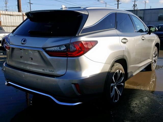 JTJDZKCA6J2012390 - 2018 LEXUS RX 350 L GRAY photo 4