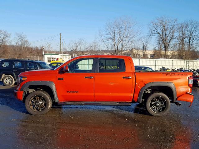 5TFDY5F11FX468584 - 2015 TOYOTA TUNDRA CRE ORANGE photo 9