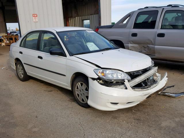 2HGES16364H628378 - 2004 HONDA CIVIC DX V WHITE photo 1