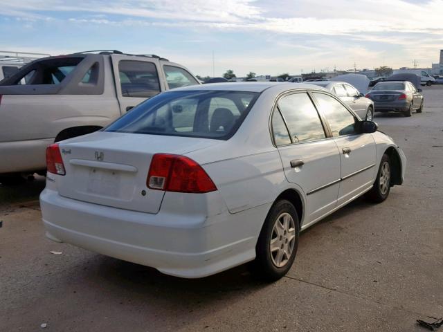 2HGES16364H628378 - 2004 HONDA CIVIC DX V WHITE photo 4