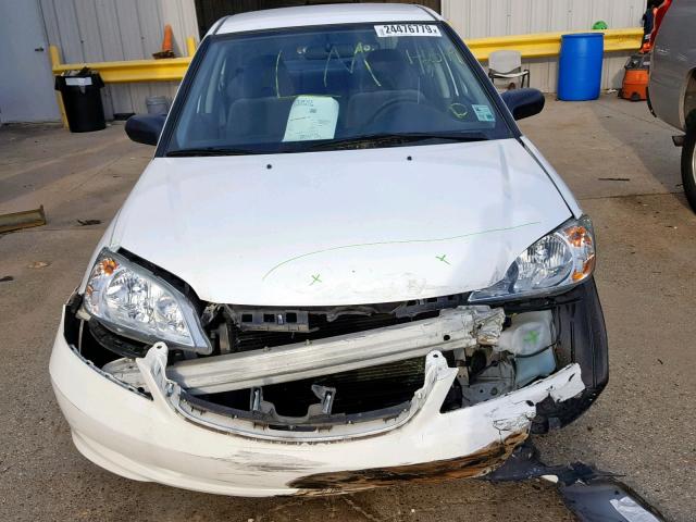 2HGES16364H628378 - 2004 HONDA CIVIC DX V WHITE photo 9