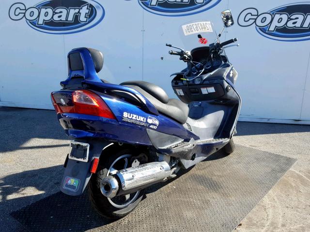 JS1CK43A652101455 - 2005 SUZUKI AN400 K3 BLUE photo 4