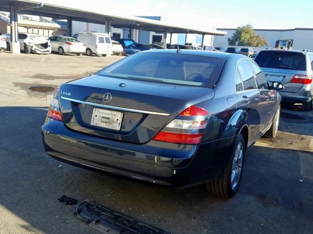 WDDNG71X67A039112 - 2007 MERCEDES-BENZ S 550 BLACK photo 4