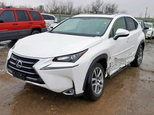 JTJBARBZ8G2080911 - 2016 LEXUS NX 200T WHITE photo 2