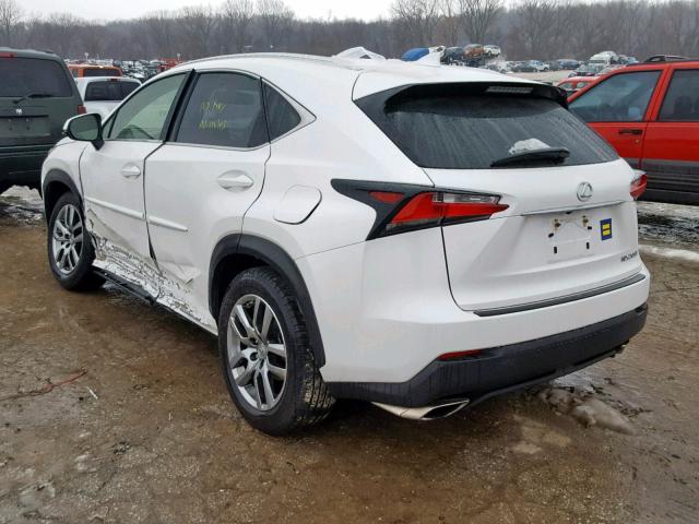 JTJBARBZ8G2080911 - 2016 LEXUS NX 200T WHITE photo 3