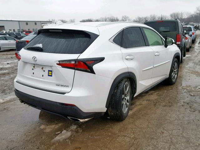 JTJBARBZ8G2080911 - 2016 LEXUS NX 200T WHITE photo 4