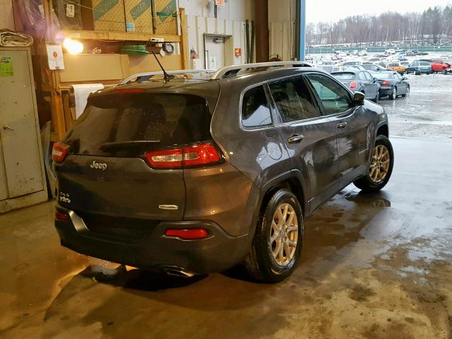 1C4PJMCS6FW663983 - 2015 JEEP CHEROKEE L GRAY photo 4