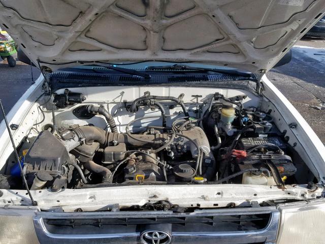 4TAVL52NXWZ011607 - 1998 TOYOTA TACOMA XTR WHITE photo 7