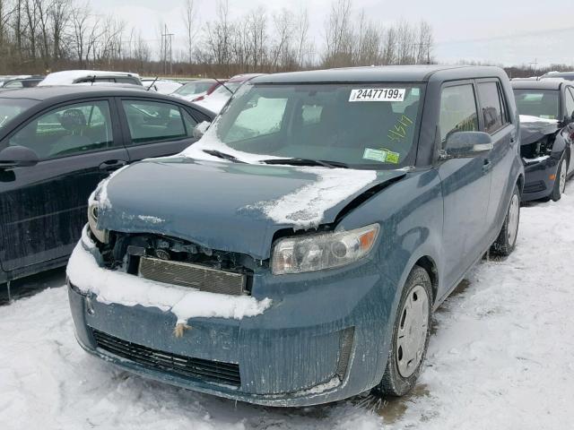 JTLKE50E981031714 - 2008 SCION XB TEAL photo 2