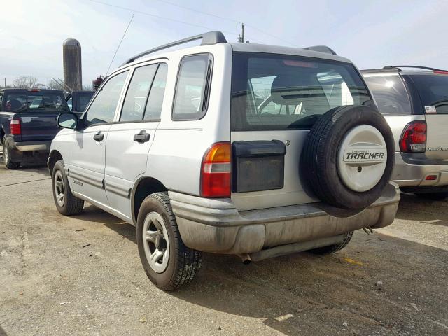 2CNBE13C3Y6948784 - 2000 CHEVROLET TRACKER GRAY photo 3