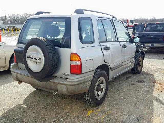 2CNBE13C3Y6948784 - 2000 CHEVROLET TRACKER GRAY photo 4